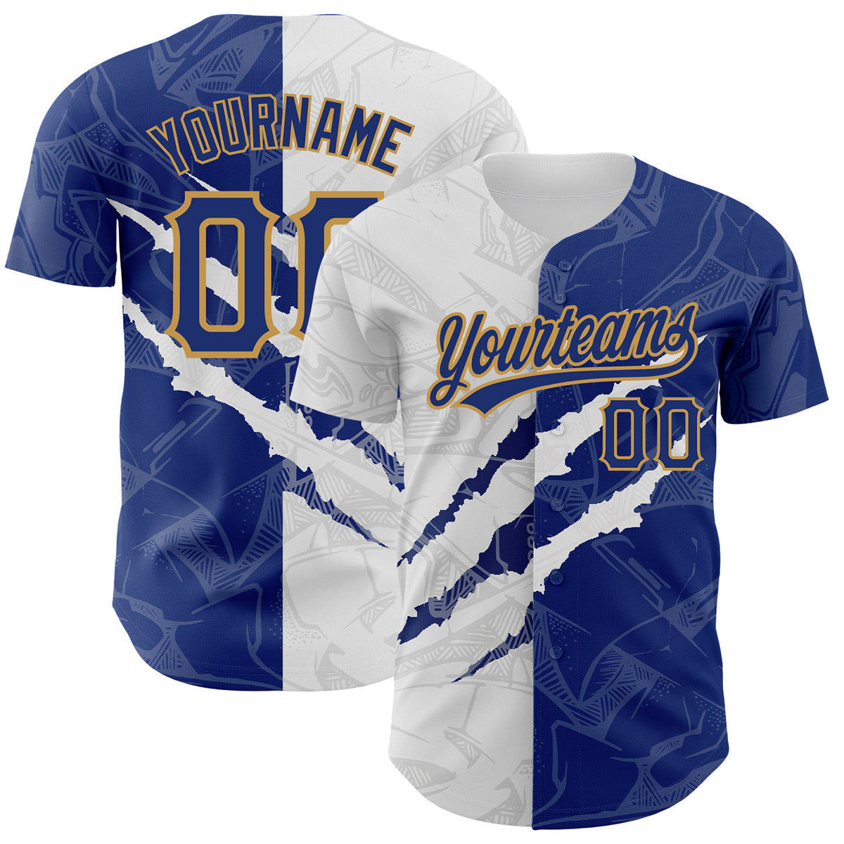 Custom Black Old Gold Personalized Polka Dot Graffiti Pattern Authentic Baseball Jersey