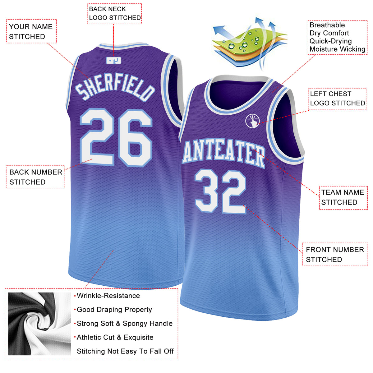 purple and blue lakers jersey