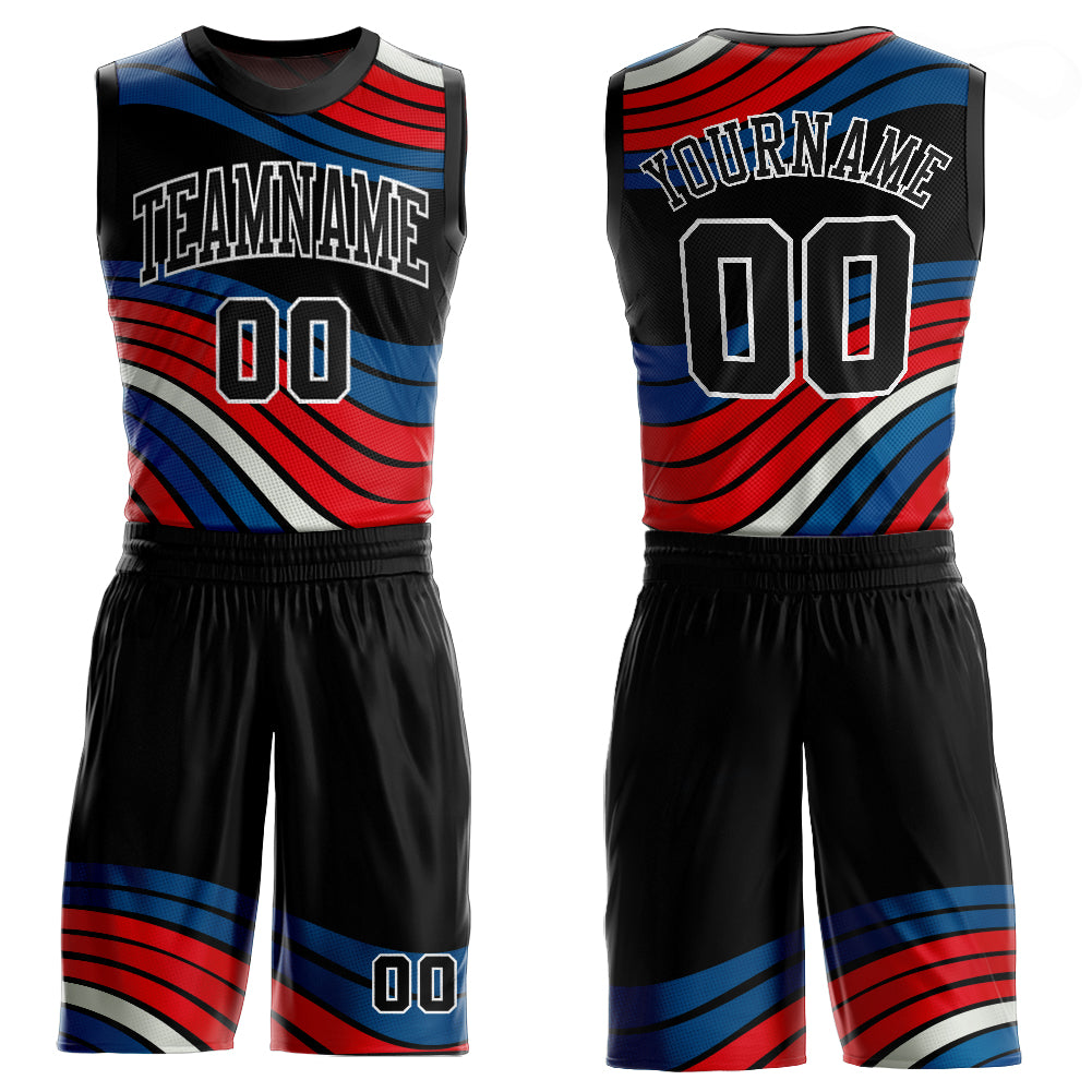 Custom Round Neck Basketball Jersey Full Sublimation Team Name