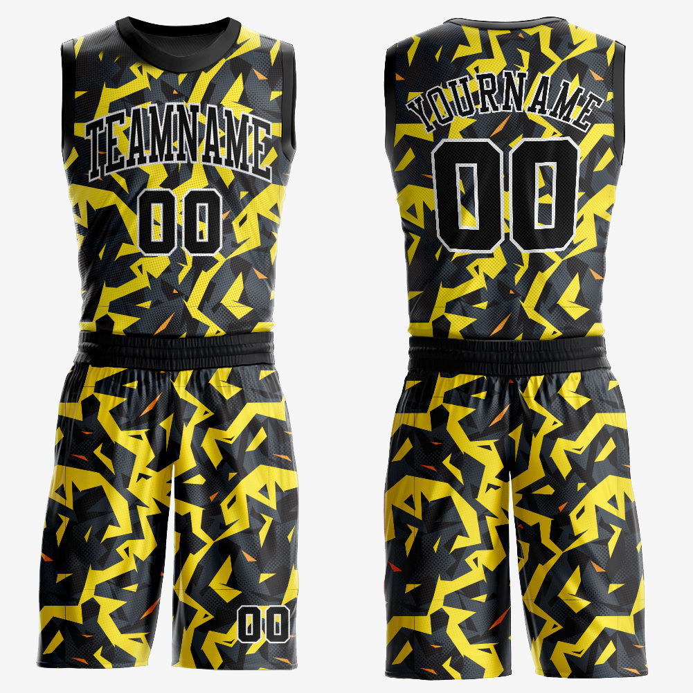 Custom White White-Royal Round Neck Sublimation Basketball Suit