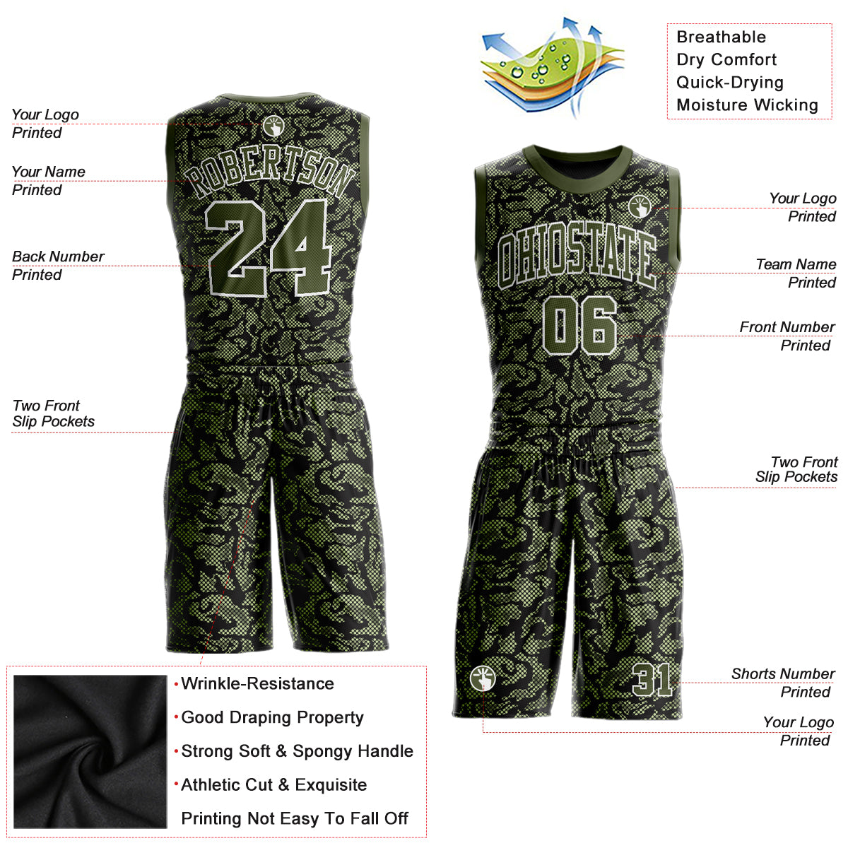 Source Basketball uniform black green basketball jersey suit on  m.