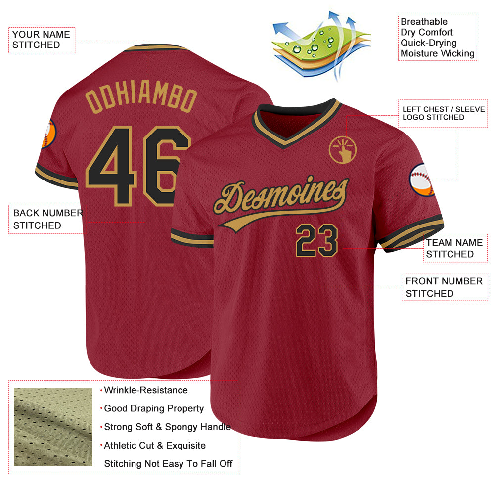 Custom Maroon Classic Style Authentic Baseball Jersey main image 0