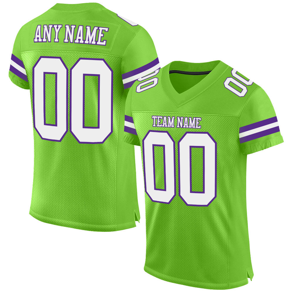 Men Multicolor Football Jersey Creator - White Green Shade Pattern