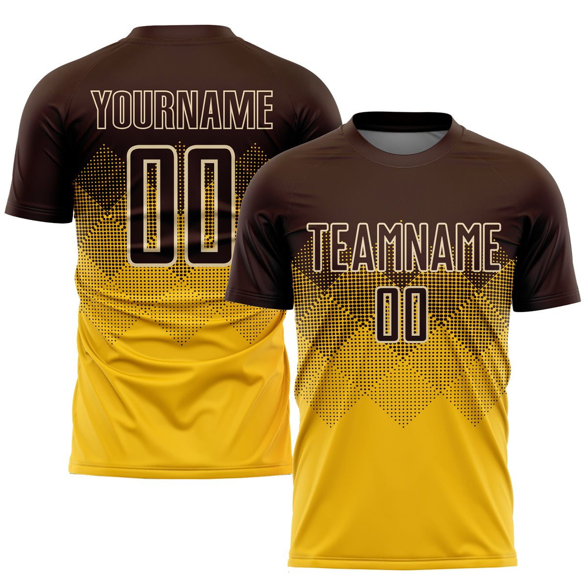 【CARPET COMPANY】 Soccer Jersey Brown/Cream Carpet Company Knit Soccer Jersey - Brown | Garmentory
