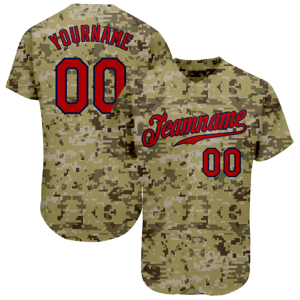 US Marines Digital Camo Embroidered Baseball Jersey 