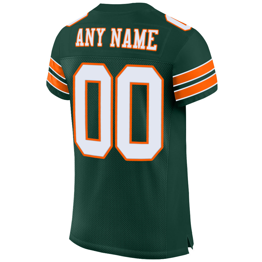 green and orange football jersey
