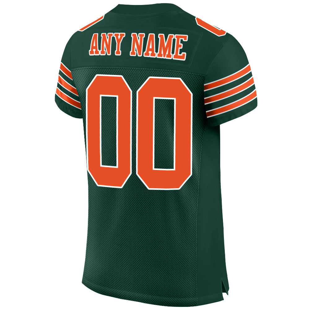 orange american football jersey