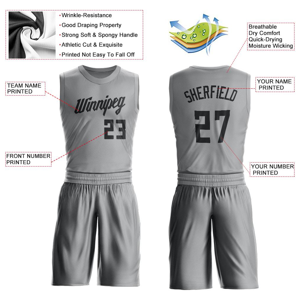  Custom Basketball Jersey V-Neck 2 Color Trim Black and Silver  Adult Small : Sports & Outdoors