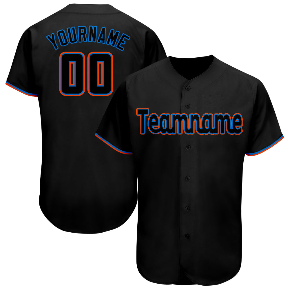 Custom Women’s Gradient Baseball Jersey Shirts Orange Blue / L