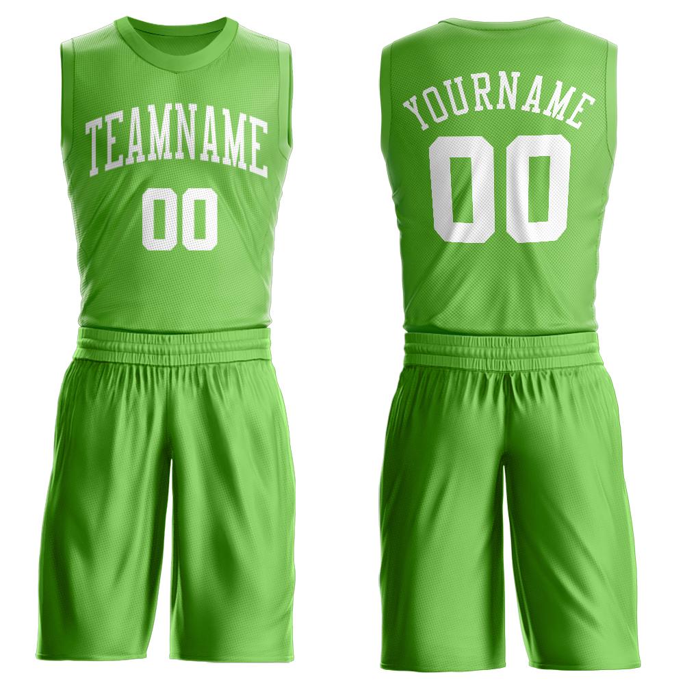 green and white basketball jersey