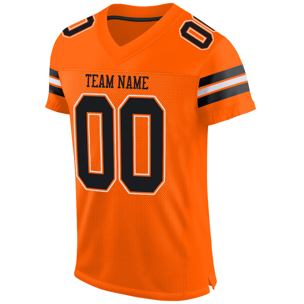 orange american football jersey