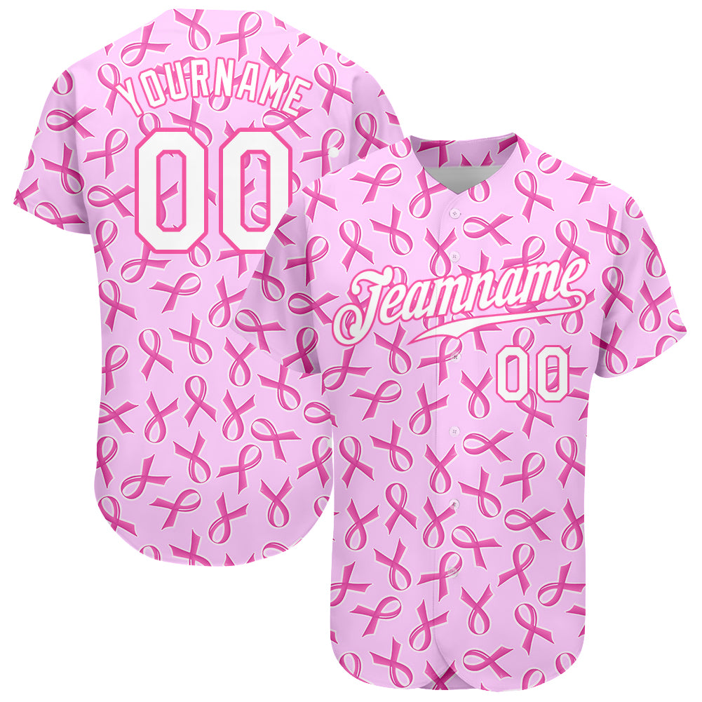 custom pink baseball jersey