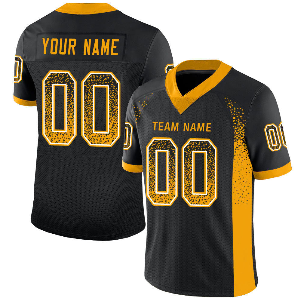 black and gold soccer jersey