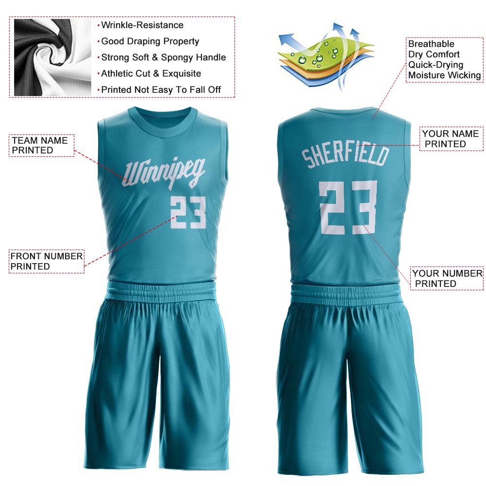 Custom Teal Basketball Jersey  Basketball jersey, Sport outfits,  Breathable fabric