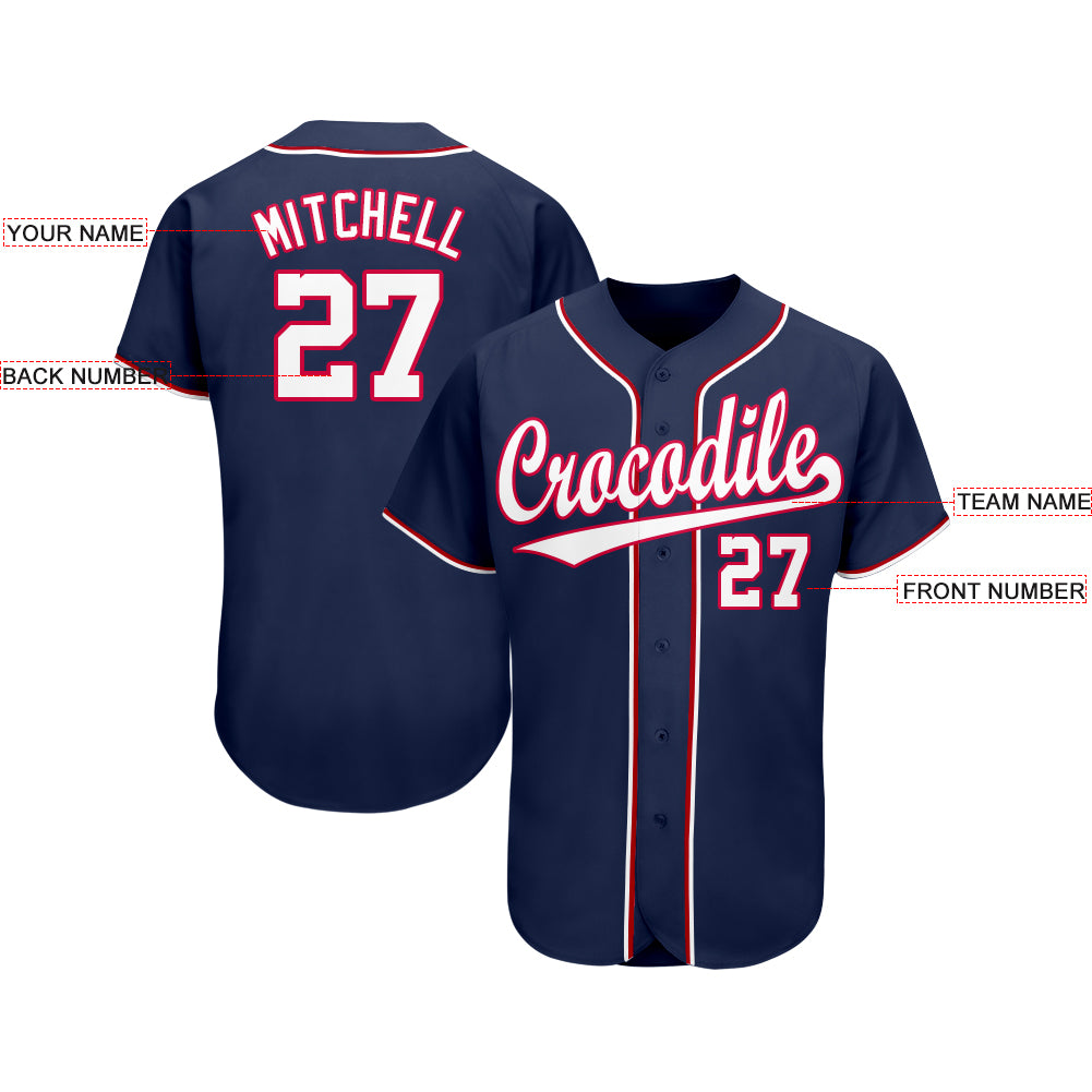 Custom Design Navy Mexico Baseball Jersey Shirt For Men And Women -  Freedomdesign