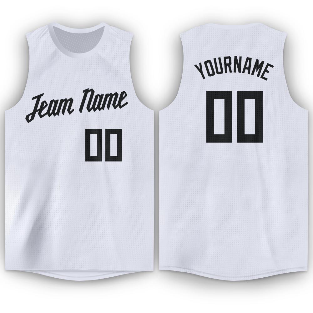 Custom Purple White-Black Round Neck Sublimation Basketball Suit Jersey