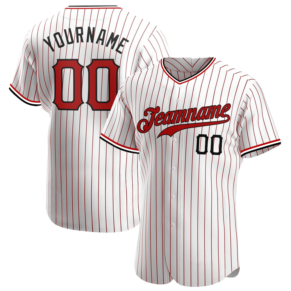 red pinstripe white sox jersey