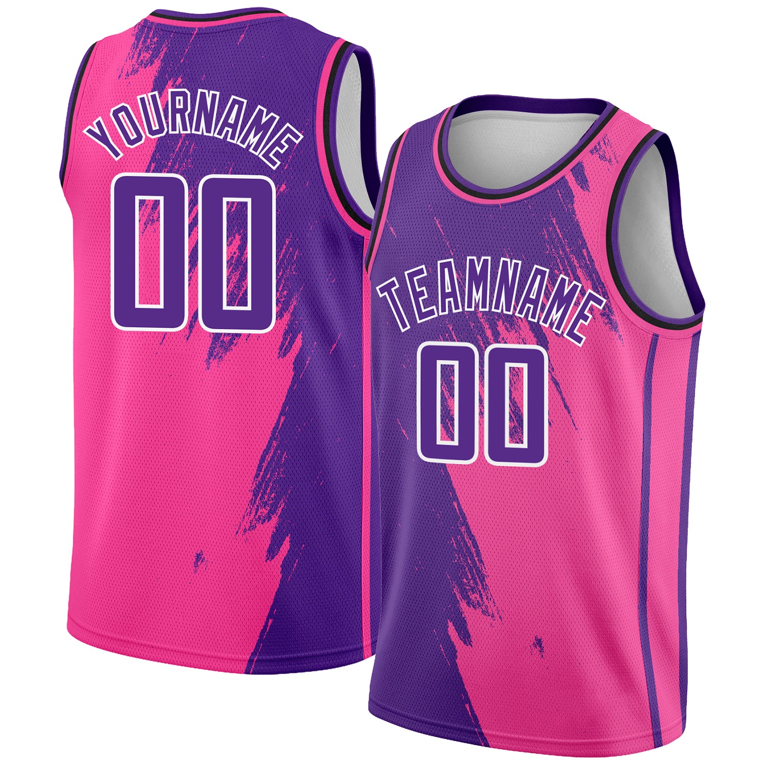 Delta Sportswear Violet Jersey Basketball Basketball Jersey Set