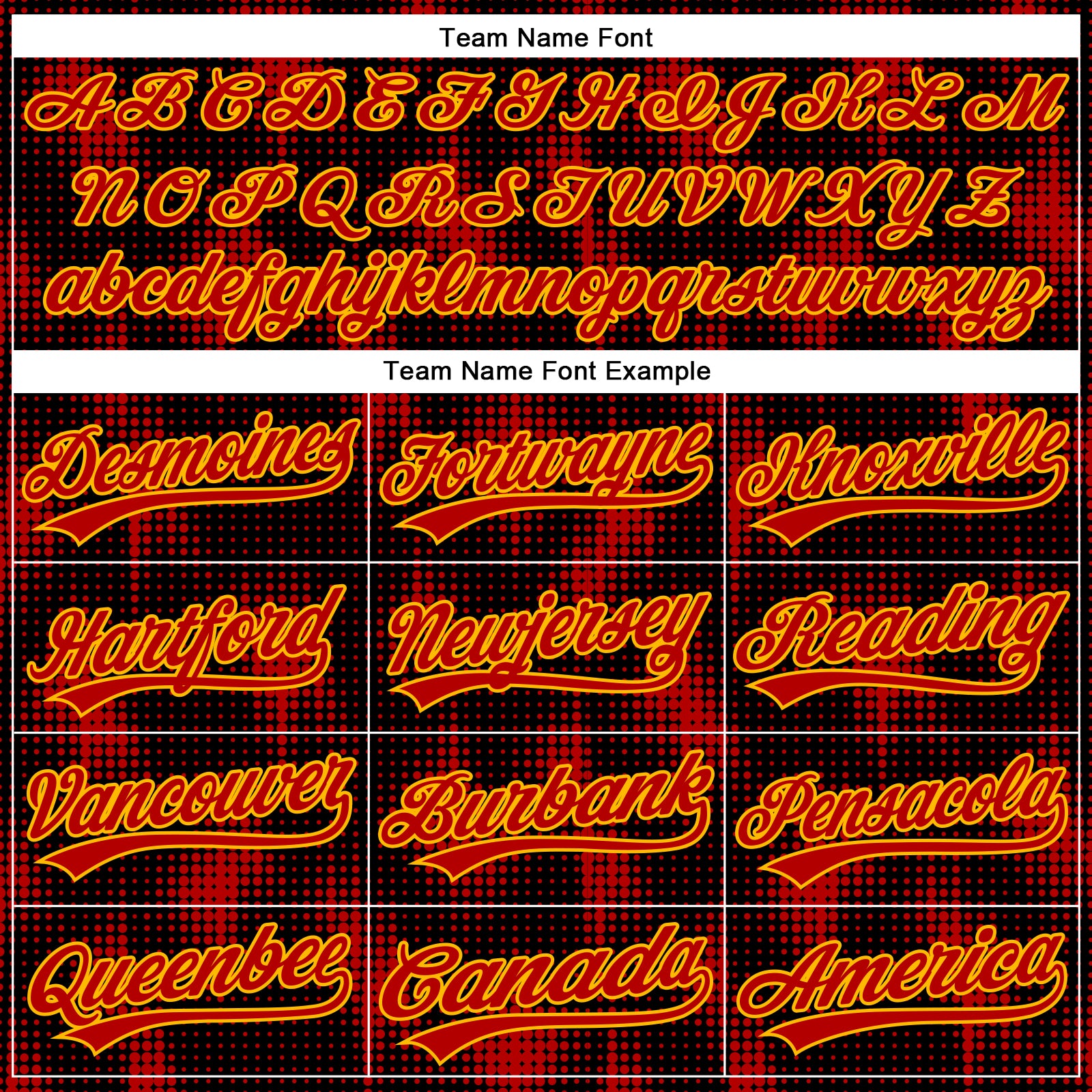 Custom Black Red-Gold 3D Pattern Design Halftone Dots Authentic ... image.