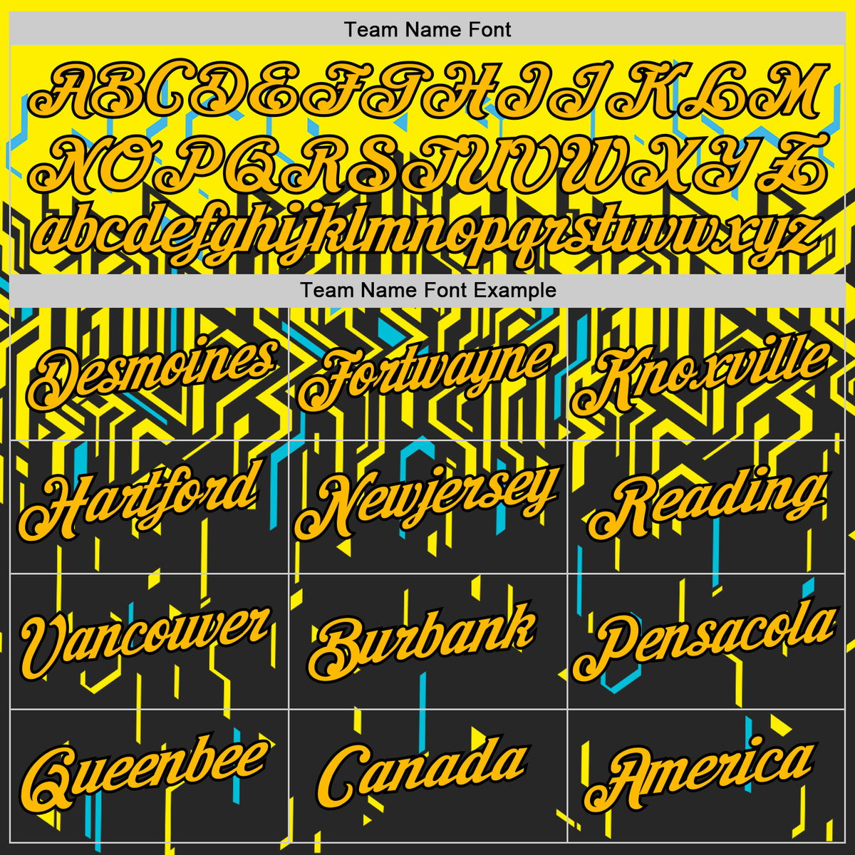 Custom Black Gold Light Yellow-Sky Blue 3D Esports Performance T-Shirt ...