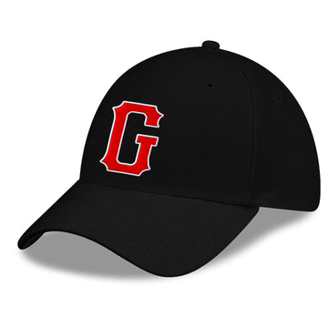 Custom Black Red-White Stitched Adjustable Snapback Hat