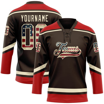 Custom Brown Hockey Jerseys  Brown Hockey Team Uniforms – Fiitg