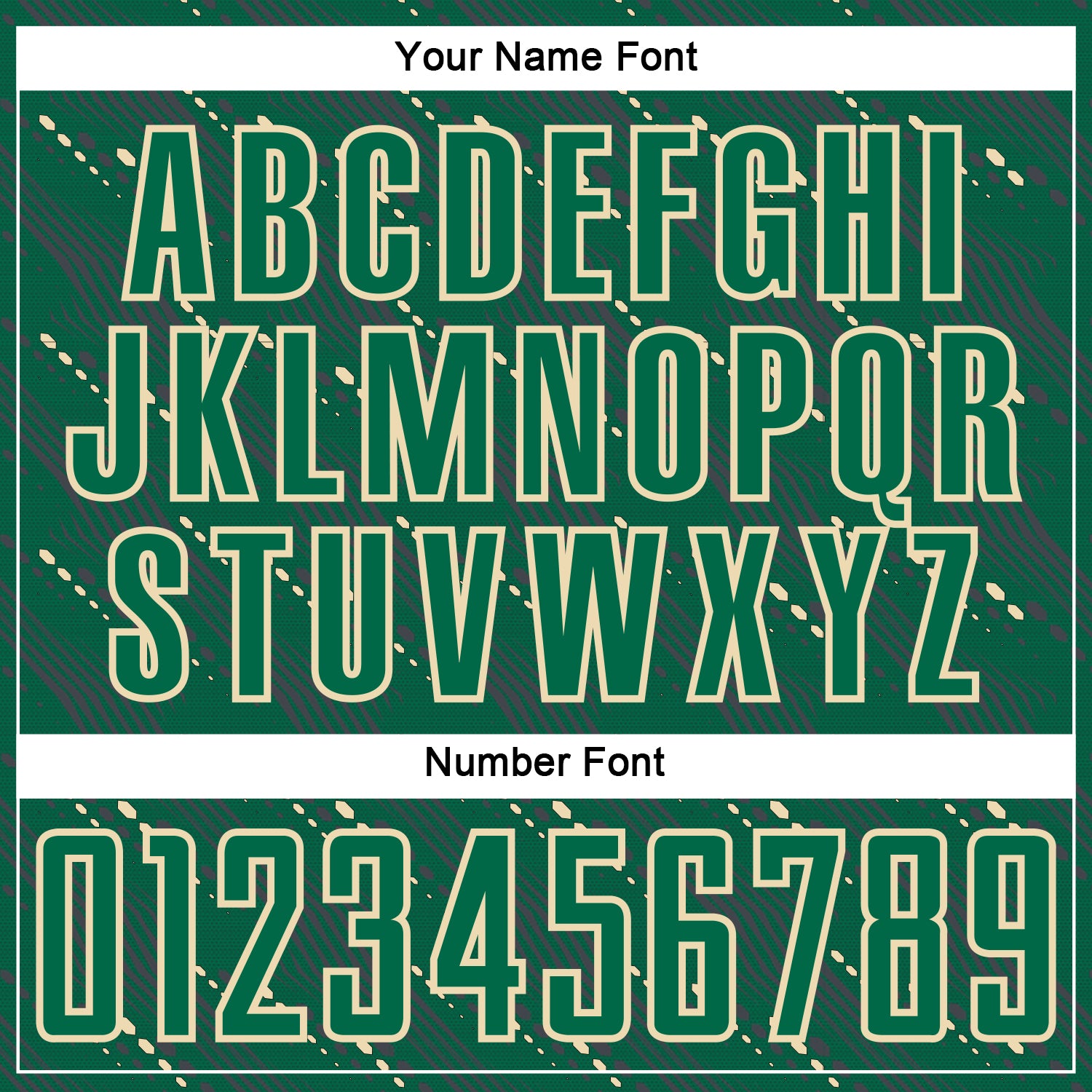Load image into Gallery viewer, Custom Kelly Green Cream Slant Lines Sports Sublimation Soccer Uniform Jersey