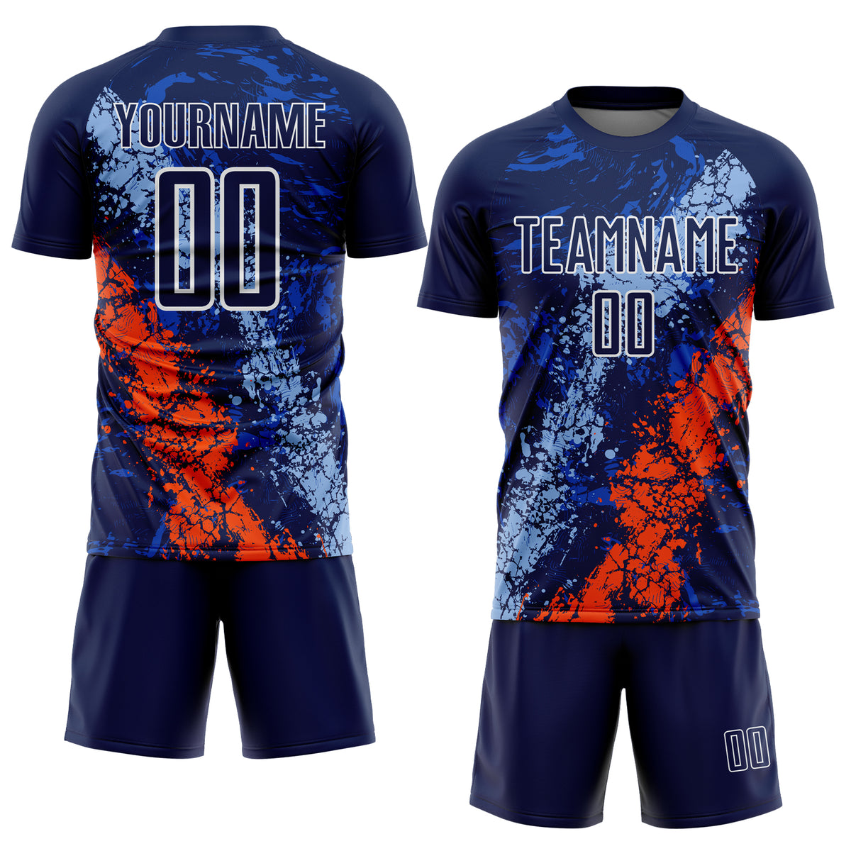 Custom Dripping Splatter Cracked Texture Sublimation Soccer Uniform ...