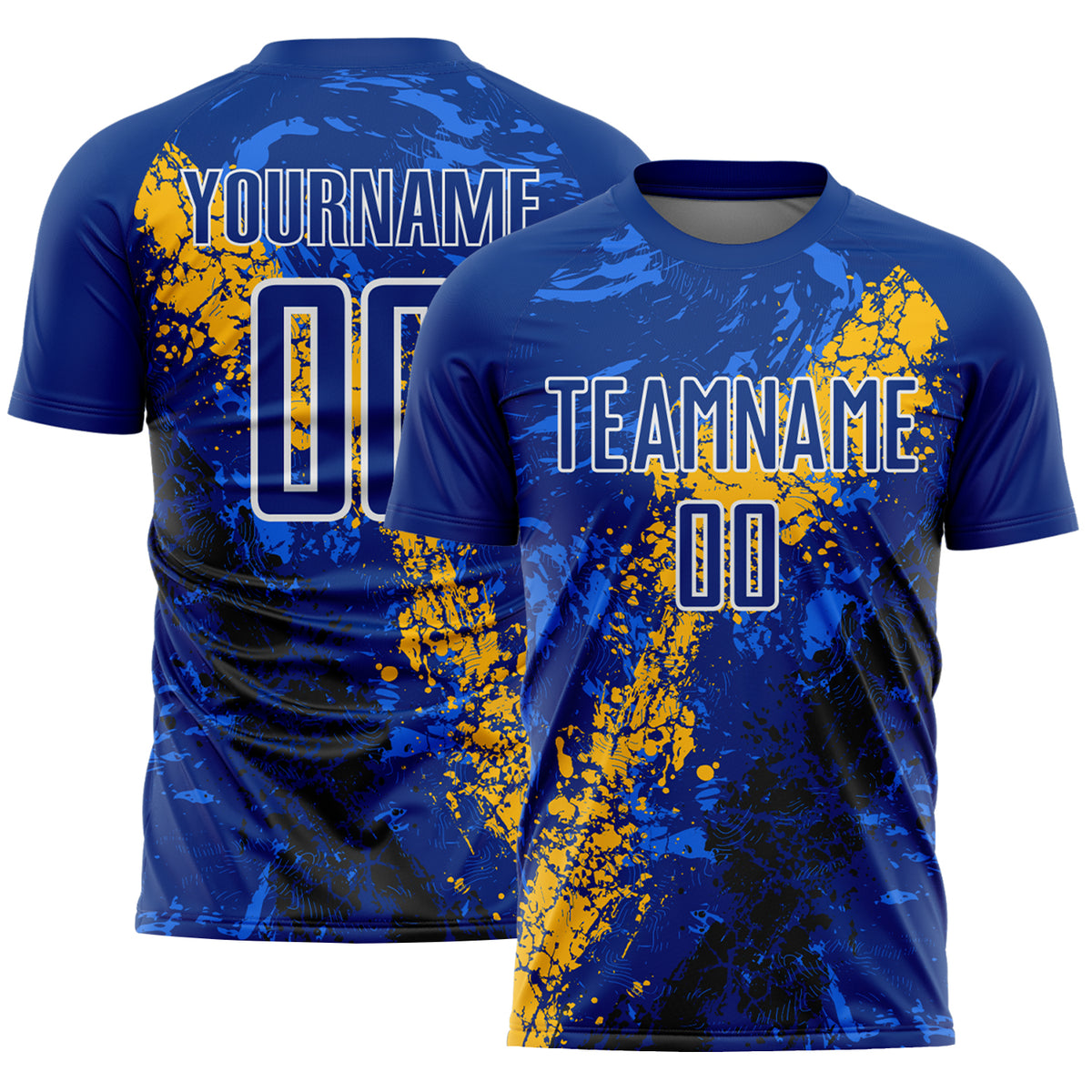 Custom Dripping Splatter Cracked Texture Sublimation Soccer Uniform ...
