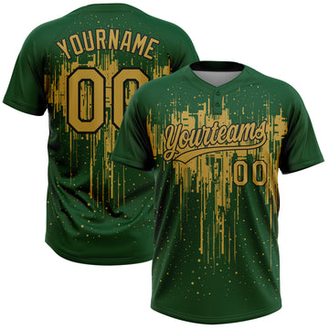 Maillot De Baseball Dragons - Homme, Taille L, Vert Et Jaune, Numéro 12, Licence Officielle