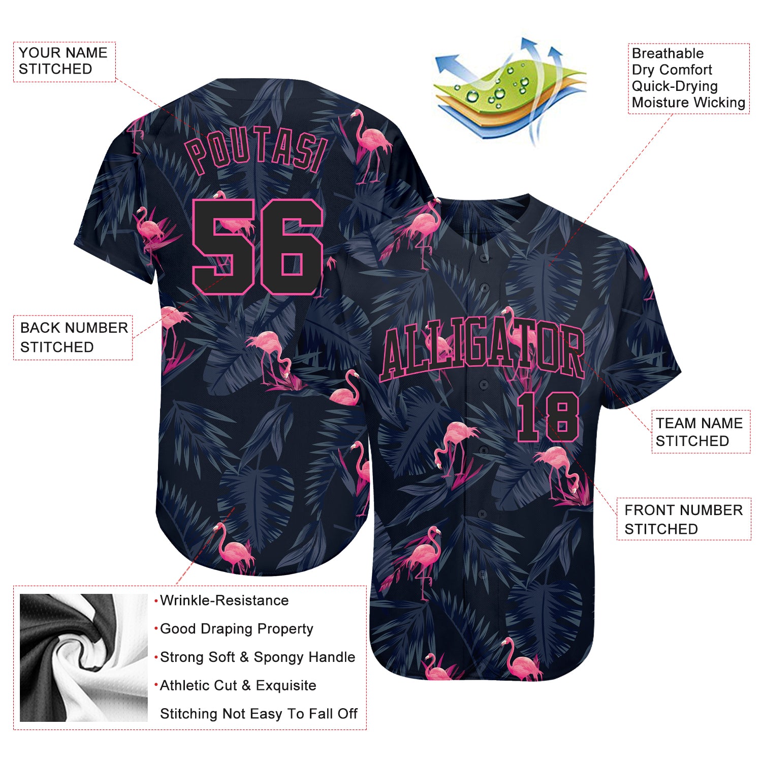 Personalized Baseball Custom Team Uniform Basketball Shirts Sports