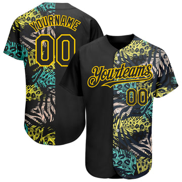 Cincinnati Reds Yellow Flower Green Palm Leaf Tropical 3D Hawaiian Shirt