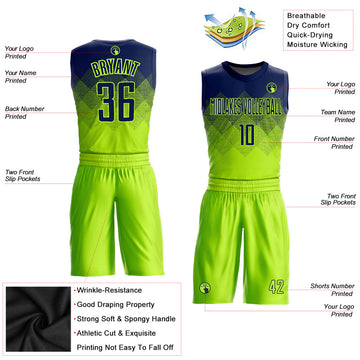 Custom Neon Green Basketball Jerseys, Basketball Uniforms For Your Team