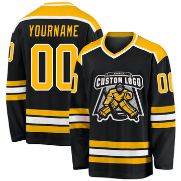 Black Custom Ice Hockey Jersey for Men Women Youth S-8XL Authentic