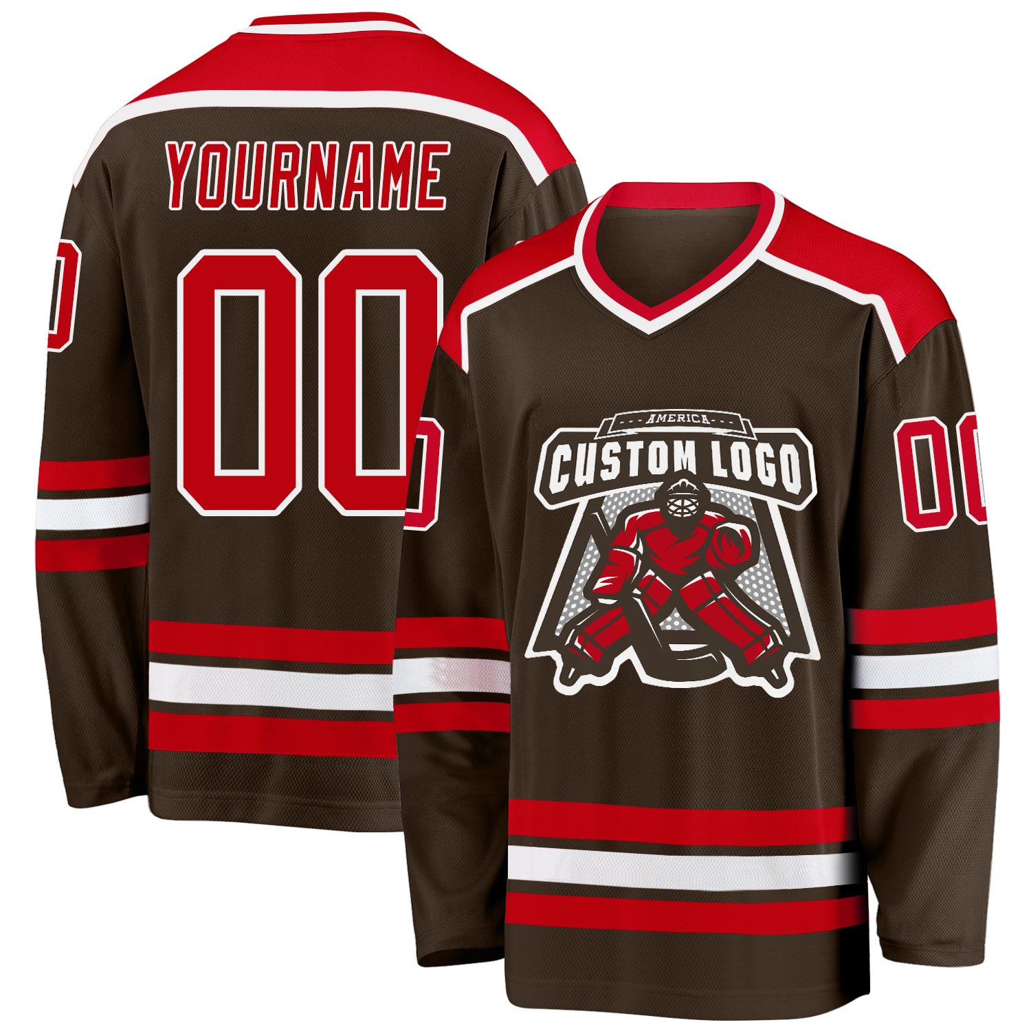 Cheap Custom White Red-Black Hockey Jersey Free Shipping – CustomJerseysPro