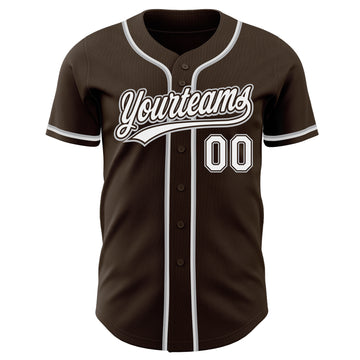 baseball jersey brown