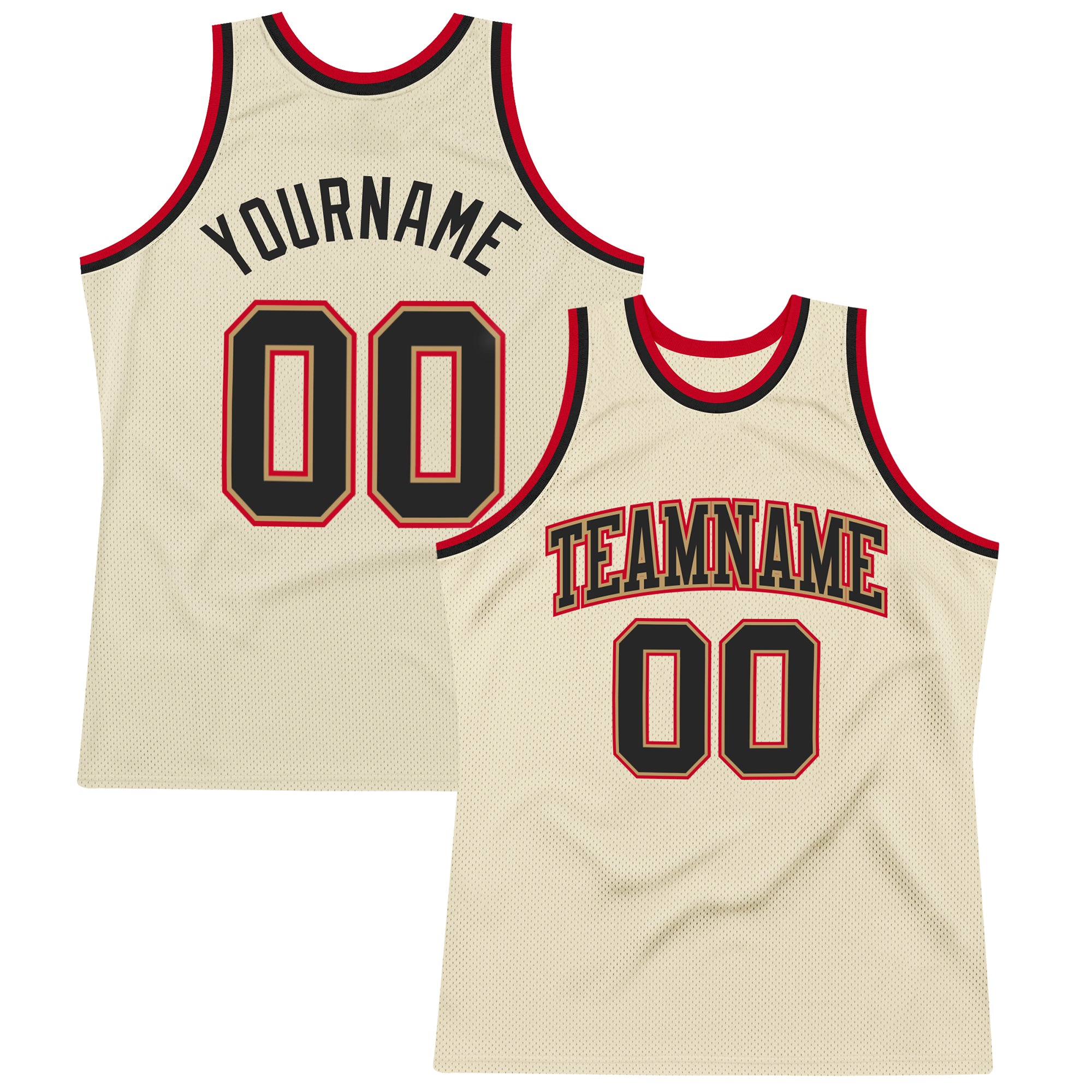 Sale Build White Basketball Authentic Black Throwback Jersey Red