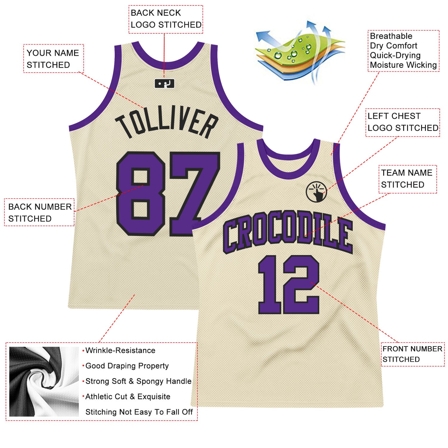 black and purple bucks jersey