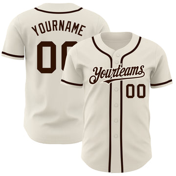 Custom Cream Baseball Jerseys, Baseball Uniforms For Your Team