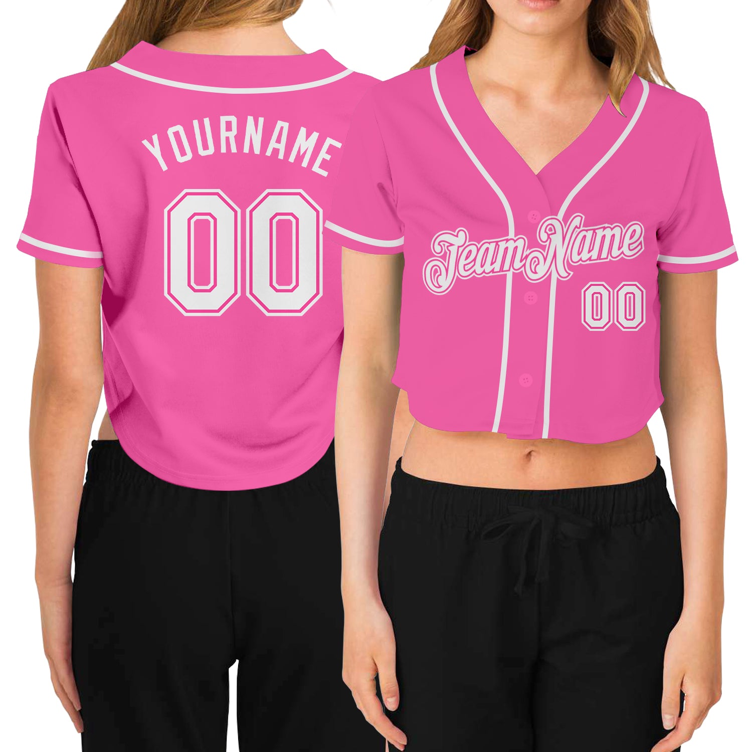 custom pink baseball jersey