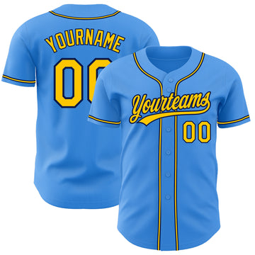 Custom Baseball Electric Blue Baseball Jerseys, Baseball Uniforms For ...