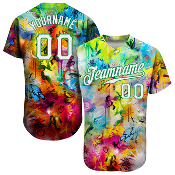 Custom Baseball Graffiti Pattern Baseball Jerseys, Baseball Uniforms ...