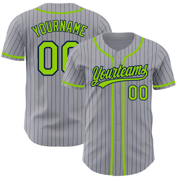 Custom Gray Baseball Jerseys, Baseball Uniforms For Your Team – Tagged  Font-Neon Green