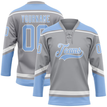 Custom Hockey Jerseys New York Islanders Jersey Name and Number Royal Drift Fashion