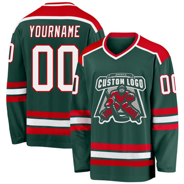 Green Black Custom Sublimated Hockey Jerseys Sweatshirts | YoungSpeeds