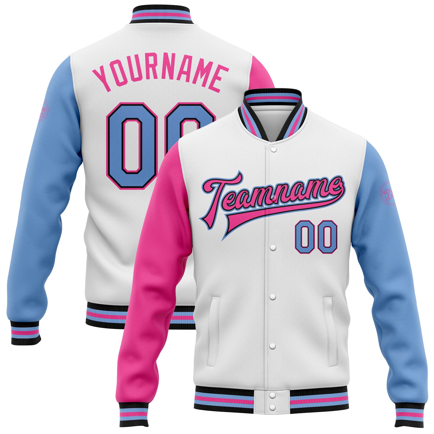 pink baseball jacket