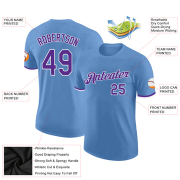 Custom Light Blue T Jerseys, T Uniforms For Your Team