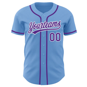 Custom Light Blue Baseball Jerseys, Baseball Uniforms For Your Team