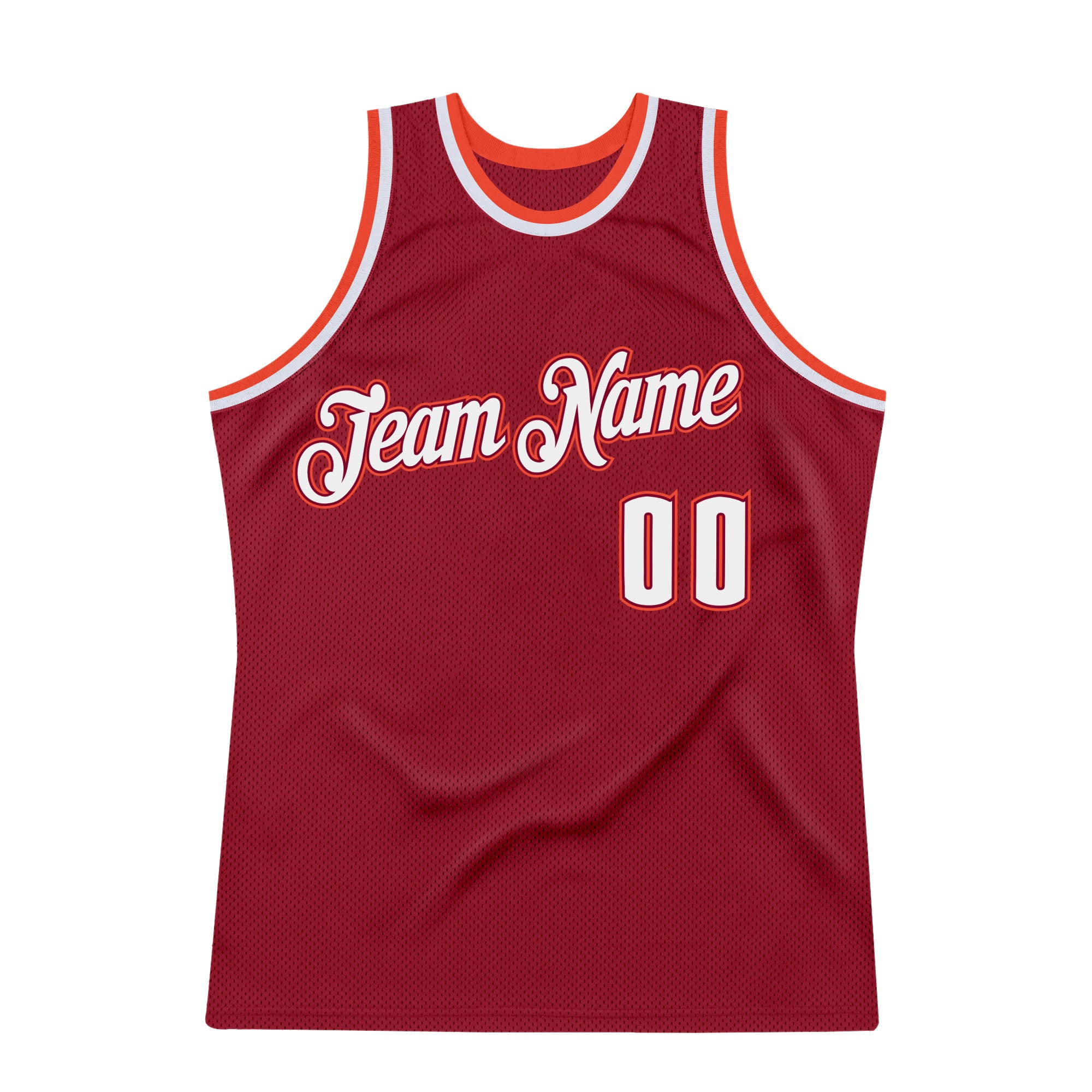 Maroon and Orange Adult Blank Basketball Jersey – Campus Emporium