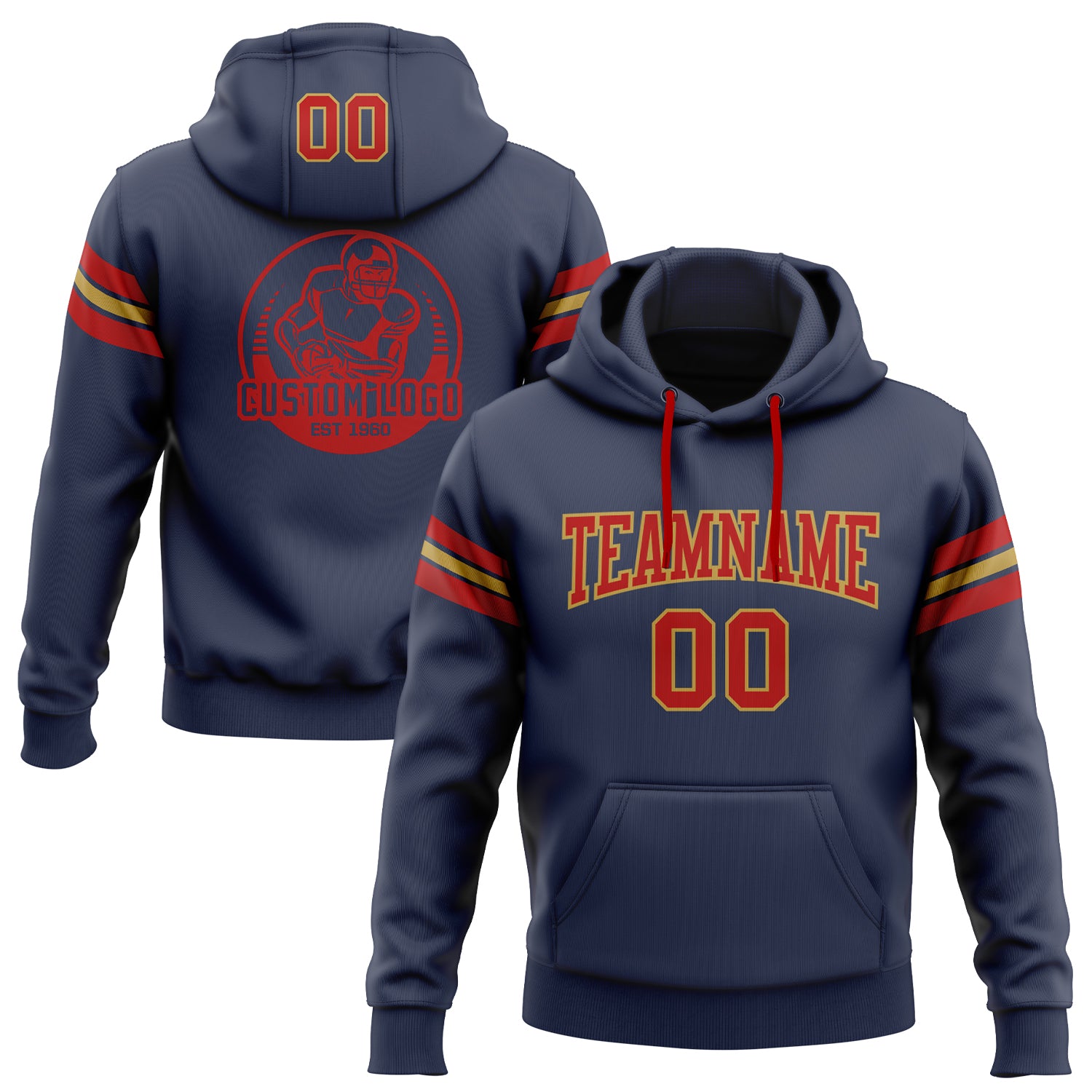 Kit Ideas Custom Football Hoodies Custom Stitched Teal Orange